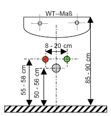 Nahezu unbemerkt von den bewohnern befindet sich an den wasseranschluss für küche (mischbatterie, wasserhahn, spülmaschine usw.) Montage Eines Waschtisches