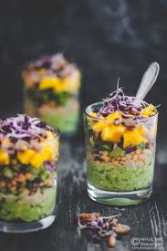 Avocado Mango Yellow Lentils Lime Chilli Verrines Receta Entradas