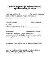 Electricity Basics Quiz Study Guide Study Guide Study 4th Grade Science
