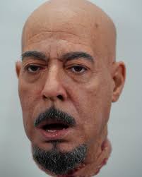 Severed head of Roberto Sanchez as Tony Ferrer in Dexter : original sin  Scan by @3dscanla print, sculpture work and eyes by @dantiri mold of print  and clay pour @adeleanor mold of