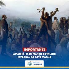 O dia da implantação da república, 5 de outubro, é um feriado nacional. Amanha 25 De Marco E Feriado Estadual Da Data Magna