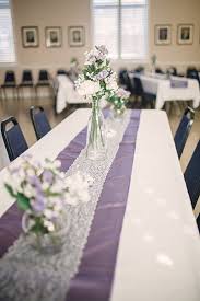 White And Purple Wedding Decor Weddings Weddingflowers Centerpiece Weddingce Purple Wedding Decorations Wedding Centerpieces Wedding Table Centerpieces