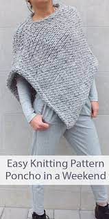 I wanted to make this up for my grand daughter. Knitting Pattern For Easy Beginner Poncho To Finish In A Weekend Lilly Easy Poncho Knitting Pattern Poncho Knitting Patterns Knitting Patterns Free Beginner