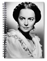 Olivia de Havilland as Melanie #2 Spiral Notebook by Old Hollywood