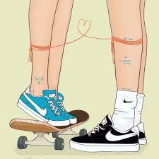 Illustrations Of The Moment I Realized I Had To Stop Searching For Love By Maria Uve 1 Swag Pictures Cute Couple Drawings Sneaker Art