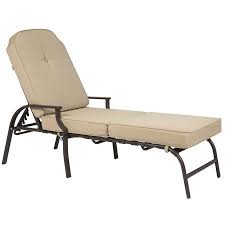 Best Choice Products Adjustable Outdoor Chaise Lounge Chair Furniture For Patio Poolside W Uv Resistant Cushion Beige Walmart Com In 2020 Modern Outdoor Chaise Lounges Patio Chaise Lounge Outdoor Chaise Lounge Chair