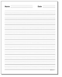 Printable pdf writing paper templates in multiple different line sizes. Lined Paper Printable 2nd Grade