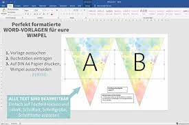 Auf wordvorlage.de aktuelle kalender zum selbstgestalten und downloaden. Farbenfreude Wimpel Diy Shop Blog Downloaden Drucken Glucklich Sein