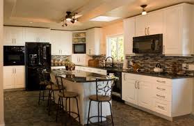 black appliances kitchen