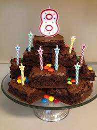 The perfect cake for brownie lovers, try a big slice warm with some ice cream. 27 Inspired Image Of Brownie Birthday Cake Birijus Com Birthday Cake Brownies Birthday Brownies Birthday Cake Alternatives