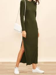 Check out our long sleeve maxi dress selection for the very best in unique or custom, handmade pieces from our dresses shops. Dress Girly Green Green Dress Olive Green Bodycon Dress Bodycon Knit Maxi Dress Maxi Slit Dress Slit Long Sleeves Wheretoget