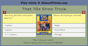 And that 70s show is pretending to be a family sitcom from the 70s!). That 70s Show Trivia