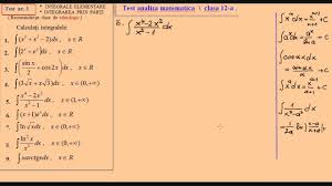 La formula di integrazione per parti (o teorema) è un utile risultato della teoria degli integrali secondo riemann che permette di calcolare agevolmente integrali definiti e indefiniti, nel caso in cui l'integranda sia data dal prodotto di funzioni in cui una delle due è una derivata facile da integrare. Test Nr 3 Integrale Elementare Integrarea Prin Parti Youtube