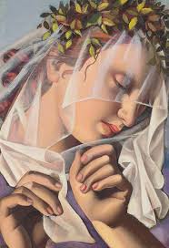 Tamara de Lempicka The Flower Wreath II (La couronne de fleurs II), 1932,  Oil