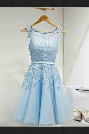 Homecoming Dresses A Line Short Homecoming Dresses Appliques Homecoming Dresses Light Blue Homecoming Dresses Light Blue Prom Dress Mini Homecoming Dresses