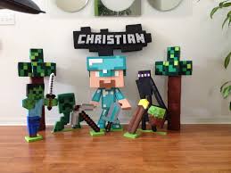 Minecraft Styrofoam Characters Bar Mitzvah Styrofoam Character