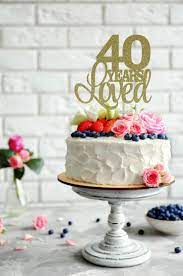 Cotton and crumbs cakes that taste as beautiful as they look. 40 Years Loved Cake Topper 40th Birthday Cake Topper Happy 40th Anniversary Cake Topper 40 Years Blessed 40 And Fabulous Forty Birthday Cake Toppers 30th Birthday Cake Topper Happy Birthday Cake Topper