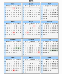2015 Yili Takvimi 2015 Takvim Periodic Table Diagram