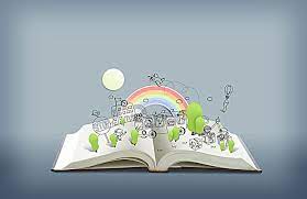 رسم كارتون قوس قزح الطائرة الخلفية طباعة الكتب prints cartoon drawings print book
