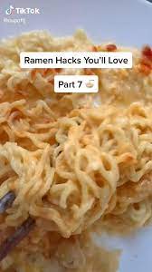 Easy Ramen Hacks Recipe Food Tiktok Video Food Videos Cooking Cooking Food Videos