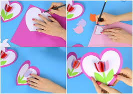 Pop up karte mit blume basteln mit papier. Fur Die Liebste Mama Eine Muttertagskarte Basteln Mit Kindern