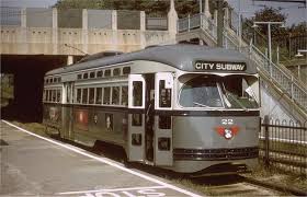 Ex Minneapolis Pcc Car Newark City Subway Railroad Photography Rail Car Train Tracks