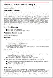 Housekeeping resume cv example full screen shot 01 20 at 2 48 07 pm ...