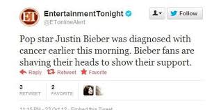 Every item on this page was chosen by a woman's day editor. Go Bald For Bieber Urges Internet Cancer Hoax