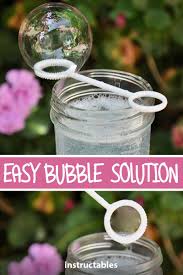 Homemade Bubble Solution Homemade Bubble Solution Kids Bubbles Homemade Bubbles
