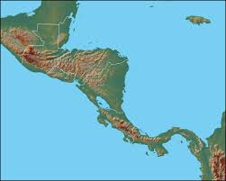 Map of the dominican republic. Physical Map Of Central America