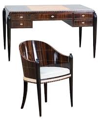 makassar houten bureau en stoel deco furniture art deco desk art deco furniture