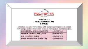 Pendidikan agama islam (pai) pada sekolah melalui dual mode system— proses pembelajaran. Pengajian Islam E Folio Kumpulan 4 Home Facebook
