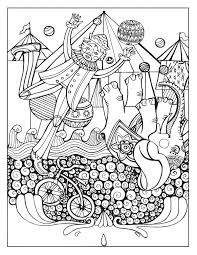 A Day At The Circus Coloring Page On Behance Coloring Pages Coloring Books Pattern Coloring Pages