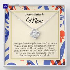 To My Girlfriends Mom Gift, Mother's Day Gift for Girlfriend's Mom  Necklace Gift | eBay