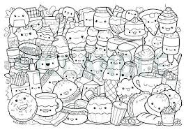 Print several sheets to keep kids entertained at your next dinner party or night out at the restaurant! Get Cute Coloring Pages Easy Food Background