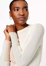 Sale marks and spencer colour block jumper Online Supersoft Colour Block  Crew Neck Jumper