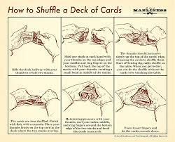 Assuming a standard 52 card deck, after shuffling there are 52 possibilities for the top card. How To Shuffle Cards An Illustrated Guide The Art Of Manliness