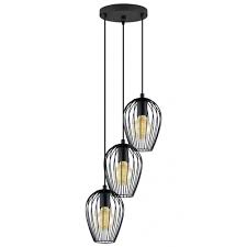 Check spelling or type a new query. Eglo Newtown Trio Of Black Ceiling Pendant Lamps 49479 Ideas4lighting