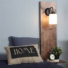 Pop Into Your Local Builders Warehouse For Laminated Pine To Make This Wall Mounted B Wall Lights Bedroom Wall Mounted Bedside Lights Wall Mounted Bedside Lamp