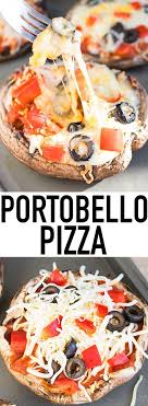 Quick And Easy Portobello Mushroom Pizza Ready In 20 Minutes This Vegan Gluten Free Pizza Is A Low Carb And Health Recipes Low Carb Recipes Gluten Free Pizza