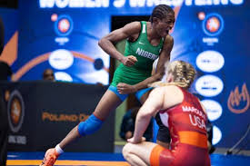 Blessing oborududu of nigeria celebrates after qualifying for the final in the women's freestyle 68kg wrestling event at the ongoing tokyo 2020 olympic games in japan on monday (2/8/21). Blessing Oborududu Archives Aclsports