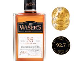 J P Wiser S 35 Year Old Scored A Splendid 92 7 Points At The 2017 International Whisky Competition And Won Two Unique Gold Medals 1st Place In Best Canadian W