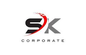 Sk Modern Letter Logo Design With Swoosh In 2021 Letter Logo Design Letter Logo Lettering