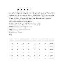 19 Abiding Marni Sizing Chart