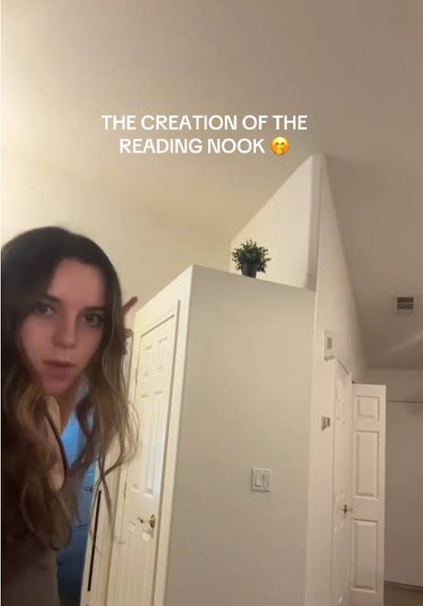The creation of the reading nook