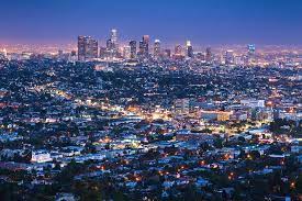 69 free images of los angeles skyline. Los Angeles Skyline Cityscape At Dusk By Chrishepburn