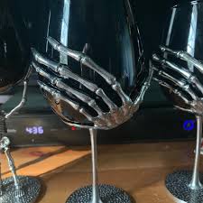 Commonly used as large wine glasses, balloon glasses are great to have on hand because they are so versatile. Other 2 Skeleton Hand Wine Glasses Poshmark
