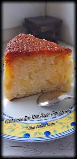 Gateau De Riz Aux Pommes Gateau De Riz Recette Entremet Recette Dessert