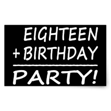 Eighteenth 18th Birthday Party Ideas For Guys Eighteenth Birthdays Eighteen Birthday Party Rectangular Sticker Eighteenth Birthday 18th Birthday Party Boys Sticker