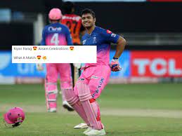 Riyan parag becomes youngest cricketer to hit ipl fifty. Parag Assam Bihu Dance Video Vs Srh Bihu After Hitting Winning Six Twitterati In Awe Of Pride Of Assam Riyan Parag After Rr S Thrilling Win Over Srh Cricket News